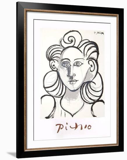 Portrait de Femme-Pablo Picasso-Framed Collectable Print