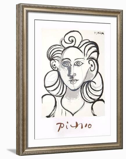 Portrait de Femme-Pablo Picasso-Framed Collectable Print