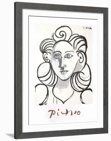 Portrait de Femme-Pablo Picasso-Framed Collectable Print