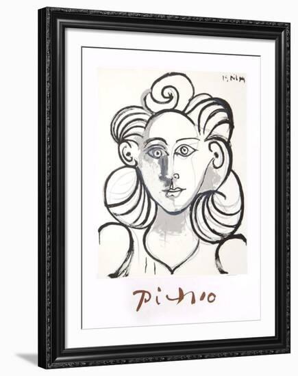 Portrait de Femme-Pablo Picasso-Framed Collectable Print