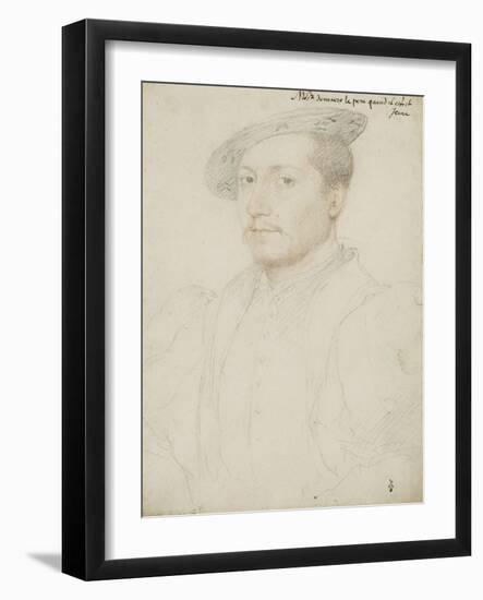 Portrait de François de Clèves, duc de Nevers (1516-1561)-Jean Clouet-Framed Giclee Print