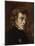 Portrait de Frédéric Chopin (1810-1849), musicien-Eugene Delacroix-Mounted Giclee Print