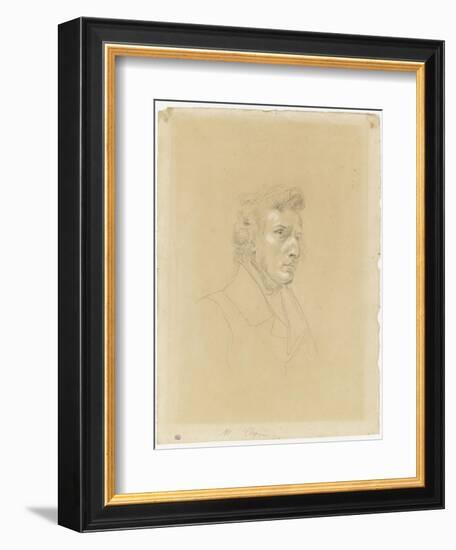 Portrait de Frédéric Chopin-Eugene Delacroix-Framed Giclee Print