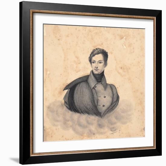 Portrait De Frédéric (Fritz) Baciocchi-Cattaneo-Framed Giclee Print