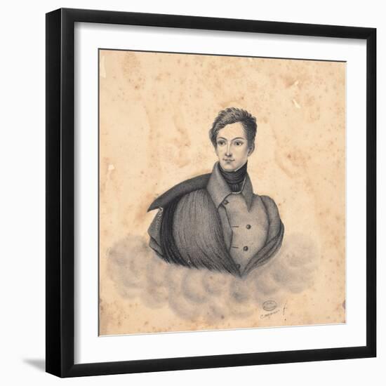 Portrait De Frédéric (Fritz) Baciocchi-Cattaneo-Framed Giclee Print