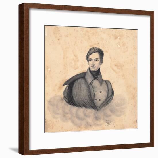 Portrait De Frédéric (Fritz) Baciocchi-Cattaneo-Framed Giclee Print