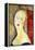 Portrait De Germaine Survage-Amedeo Modigliani-Framed Stretched Canvas