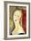 Portrait De Germaine Survage-Amedeo Modigliani-Framed Art Print