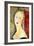 Portrait De Germaine Survage-Amedeo Modigliani-Framed Art Print