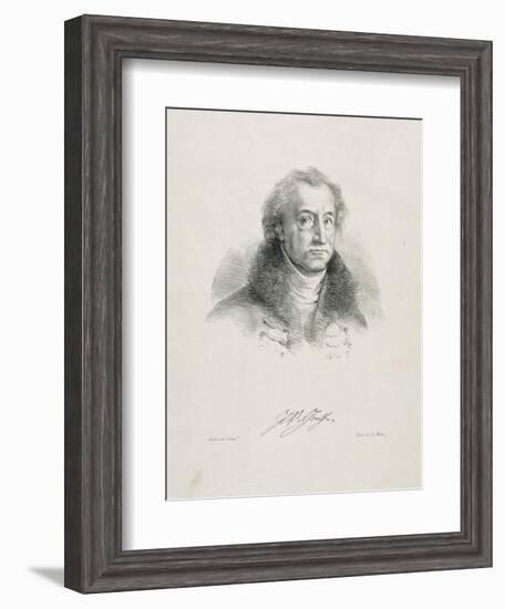 Portrait de Goethe en buste-Eugene Delacroix-Framed Giclee Print