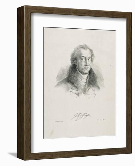 Portrait de Goethe en buste-Eugene Delacroix-Framed Giclee Print