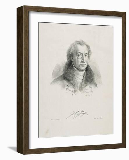 Portrait de Goethe en buste-Eugene Delacroix-Framed Giclee Print