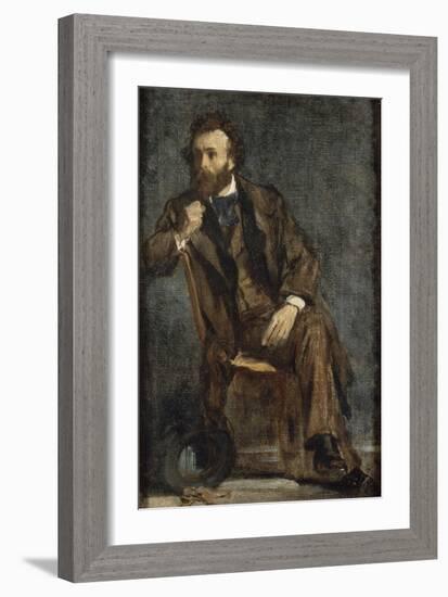 Portrait de Gustave Moreau-Edgar Degas-Framed Giclee Print