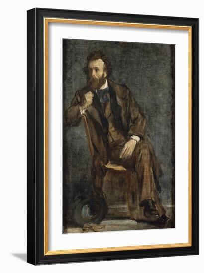 Portrait de Gustave Moreau-Edgar Degas-Framed Giclee Print