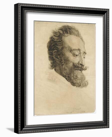 Portrait de Henri IV, d'après le baron Gérard-Louis Janmot-Framed Giclee Print