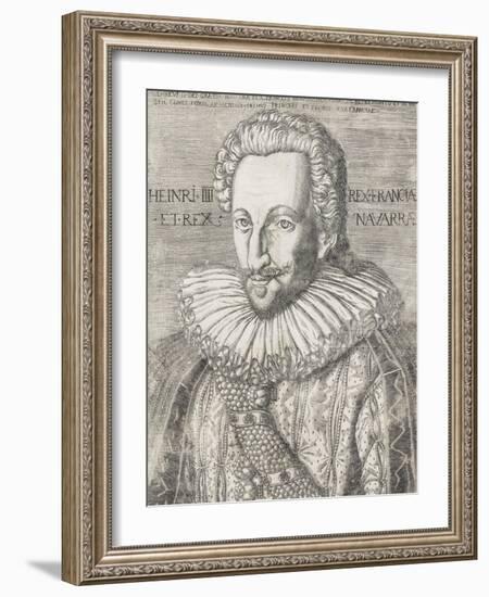 Portrait de Henri IV en buste-null-Framed Giclee Print