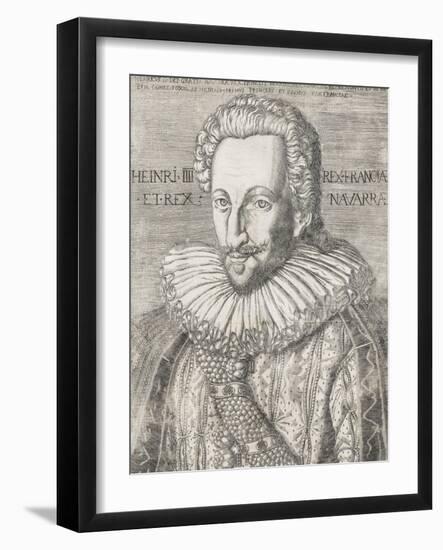 Portrait de Henri IV en buste-null-Framed Giclee Print