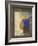 Portrait de jeune femme au bonnet bleu-Odilon Redon-Framed Giclee Print