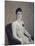Portrait de jeune fille à la robe blanche-Albert Dubois-Pillet-Mounted Giclee Print