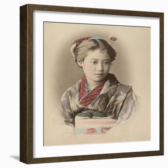 Portrait de jeune fille-null-Framed Giclee Print