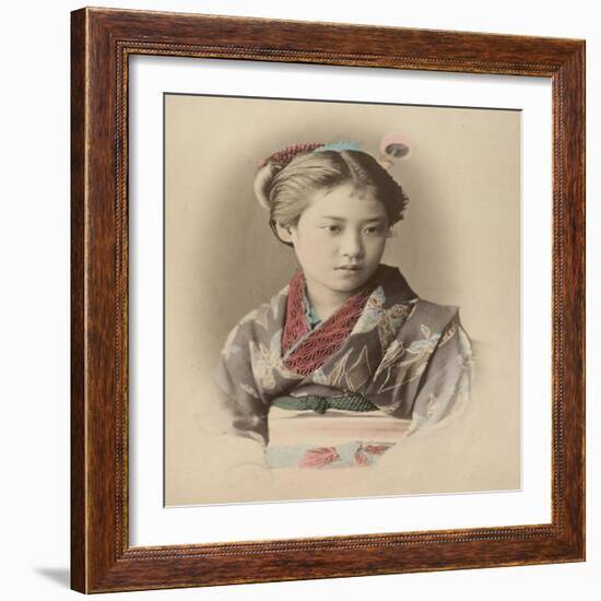 Portrait de jeune fille-null-Framed Giclee Print