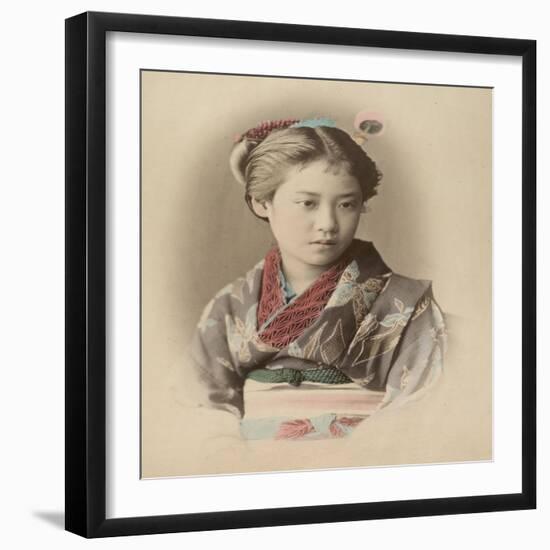 Portrait de jeune fille-null-Framed Giclee Print