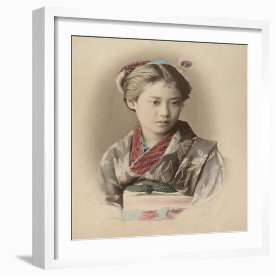 Portrait de jeune fille-null-Framed Giclee Print