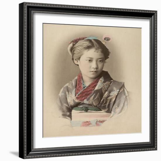 Portrait de jeune fille-null-Framed Giclee Print