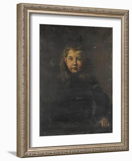 Portrait de jeune fille-Gaston De La Touche-Framed Giclee Print