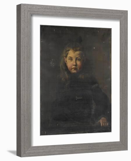 Portrait de jeune fille-Gaston De La Touche-Framed Giclee Print