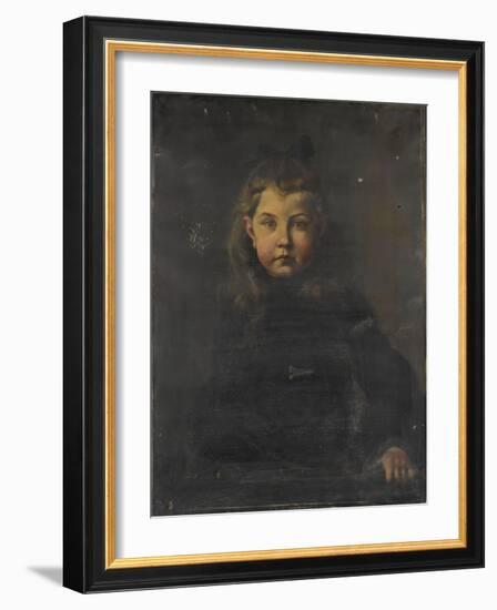 Portrait de jeune fille-Gaston De La Touche-Framed Giclee Print