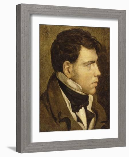 Portrait de jeune homme-Jean-Auguste-Dominique Ingres-Framed Giclee Print