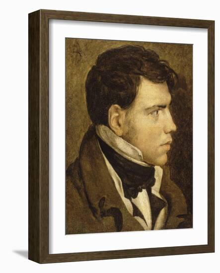 Portrait de jeune homme-Jean-Auguste-Dominique Ingres-Framed Giclee Print