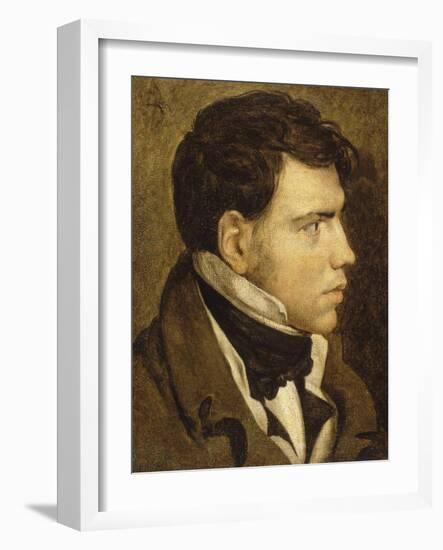 Portrait de jeune homme-Jean-Auguste-Dominique Ingres-Framed Giclee Print