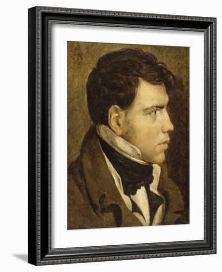 Portrait de jeune homme-Jean-Auguste-Dominique Ingres-Framed Giclee Print