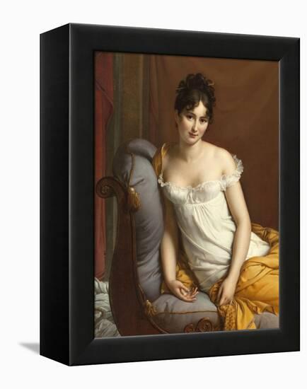 Portrait de Juliette Récamier-Francois Gerard-Framed Premier Image Canvas