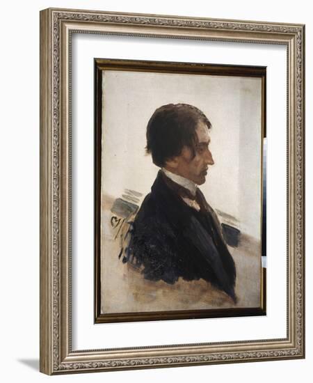 Portrait De L'artiste Isaak Brodsky (Brodski) (1883-1939). Peinture De Ilya Repin (Ilia Repine) (18-Ilya Efimovich Repin-Framed Giclee Print