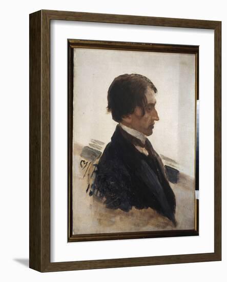 Portrait De L'artiste Isaak Brodsky (Brodski) (1883-1939). Peinture De Ilya Repin (Ilia Repine) (18-Ilya Efimovich Repin-Framed Giclee Print