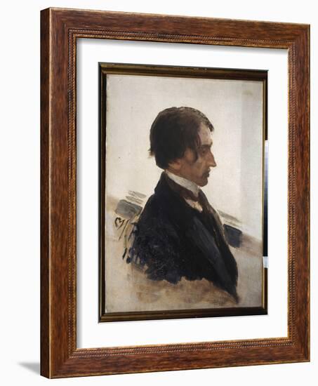 Portrait De L'artiste Isaak Brodsky (Brodski) (1883-1939). Peinture De Ilya Repin (Ilia Repine) (18-Ilya Efimovich Repin-Framed Giclee Print