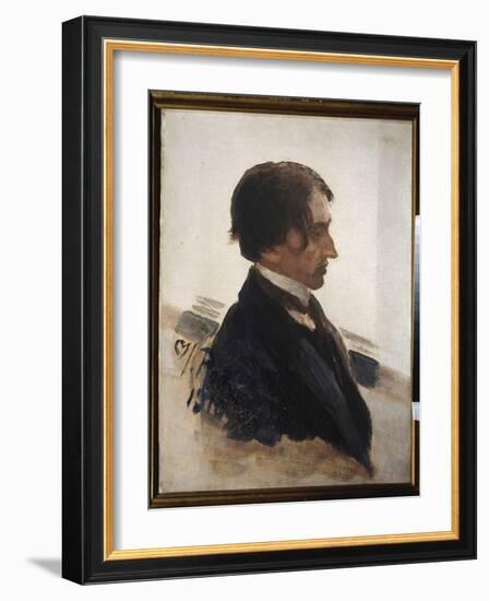 Portrait De L'artiste Isaak Brodsky (Brodski) (1883-1939). Peinture De Ilya Repin (Ilia Repine) (18-Ilya Efimovich Repin-Framed Giclee Print