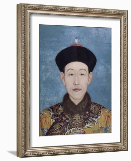 Portrait de l'empereur Qianlong-Giuseppe Castiglione-Framed Giclee Print