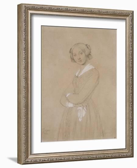 Portrait de la comtesse d’Haussonville. 1842-Jean-Auguste-Dominique Ingres-Framed Giclee Print