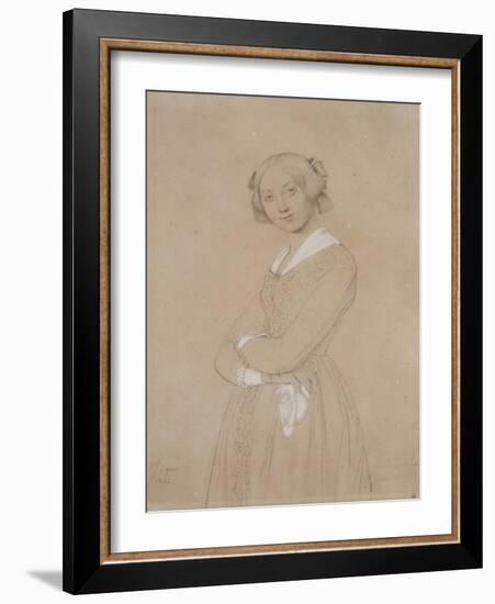 Portrait de la comtesse d’Haussonville. 1842-Jean-Auguste-Dominique Ingres-Framed Giclee Print