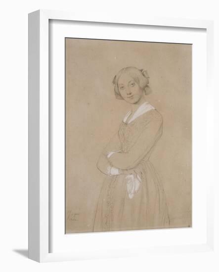 Portrait de la comtesse d’Haussonville. 1842-Jean-Auguste-Dominique Ingres-Framed Giclee Print