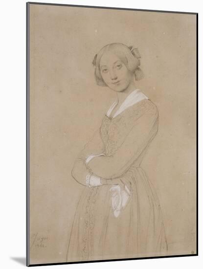 Portrait de la comtesse d’Haussonville. 1842-Jean-Auguste-Dominique Ingres-Mounted Giclee Print