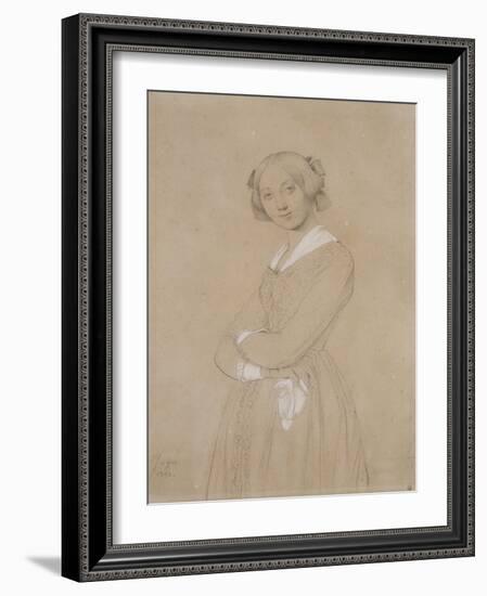 Portrait de la comtesse d’Haussonville. 1842-Jean-Auguste-Dominique Ingres-Framed Giclee Print
