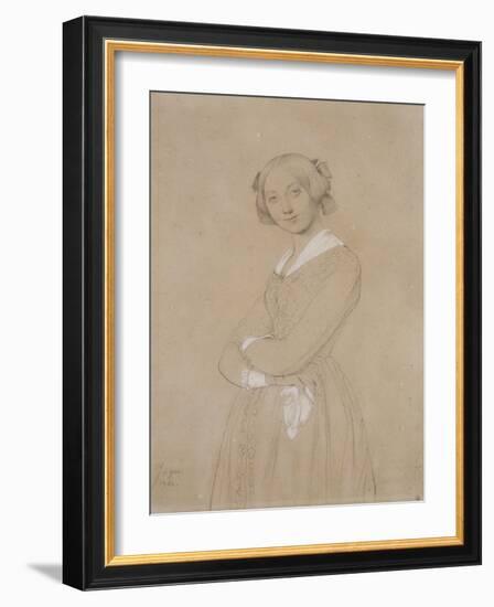 Portrait de la comtesse d’Haussonville. 1842-Jean-Auguste-Dominique Ingres-Framed Giclee Print