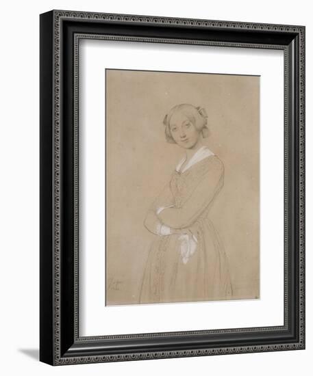 Portrait de la comtesse d’Haussonville. 1842-Jean-Auguste-Dominique Ingres-Framed Giclee Print