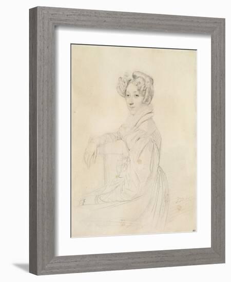 Portrait de la comtesse de Marcellus-Jean-Auguste-Dominique Ingres-Framed Giclee Print