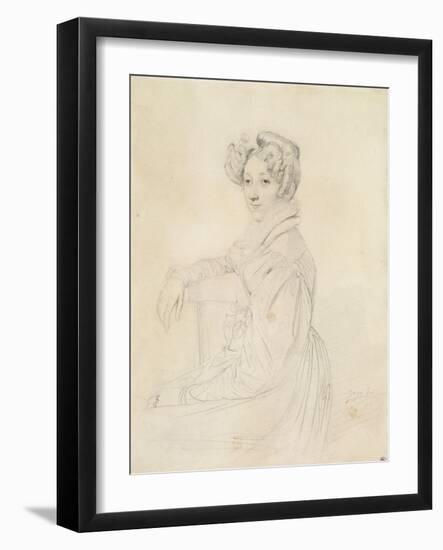 Portrait de la comtesse de Marcellus-Jean-Auguste-Dominique Ingres-Framed Giclee Print